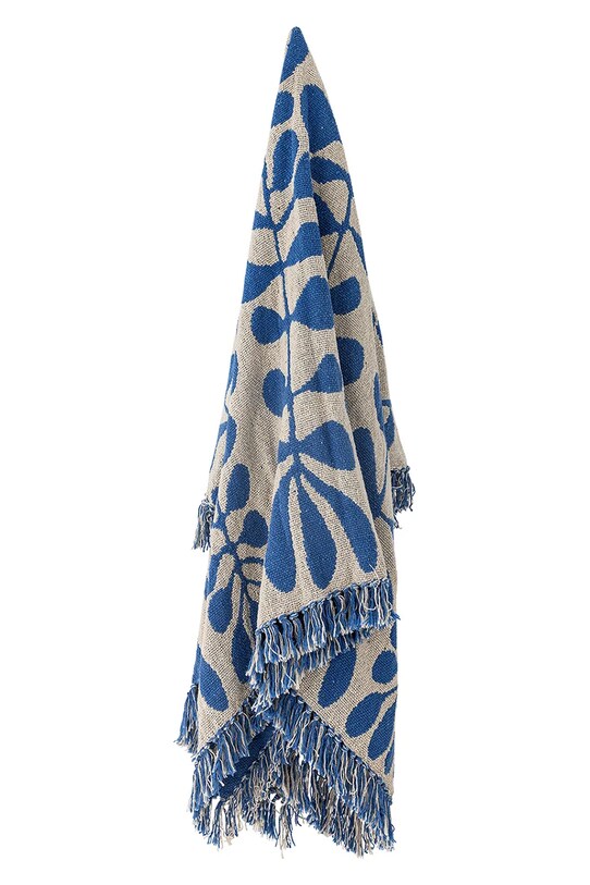 Bloomingville pătură Nevine 160 x 130 cm 82062688 albastru AA00