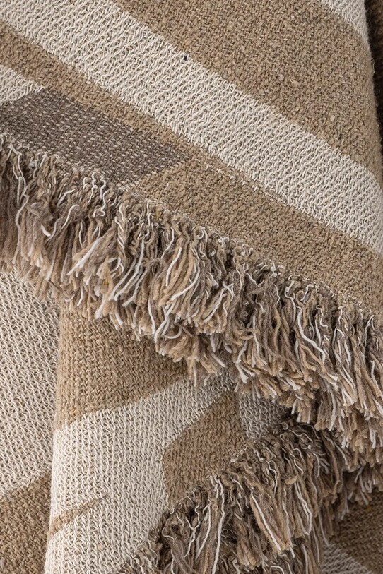 Вітальня та спальня Покривало Bloomingville Orinoco 160 x 130 cm 82062030 бежевий