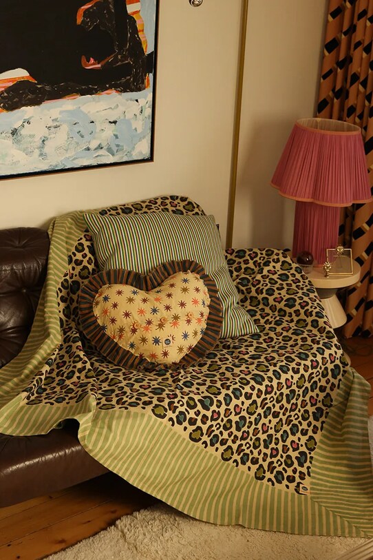 Doing Goods cuvertură de pat din bumbac Disco Leopard Double 240 x 280 cm 1.40.30.115.990.5