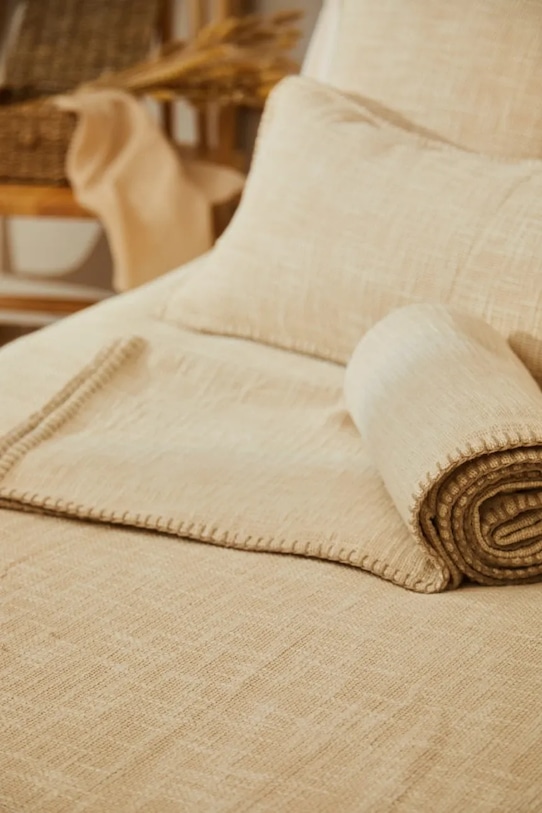 Calma House narzuta bawełniana Asilah 120 x 180 cm beżowy ASILAH.120P.CRU