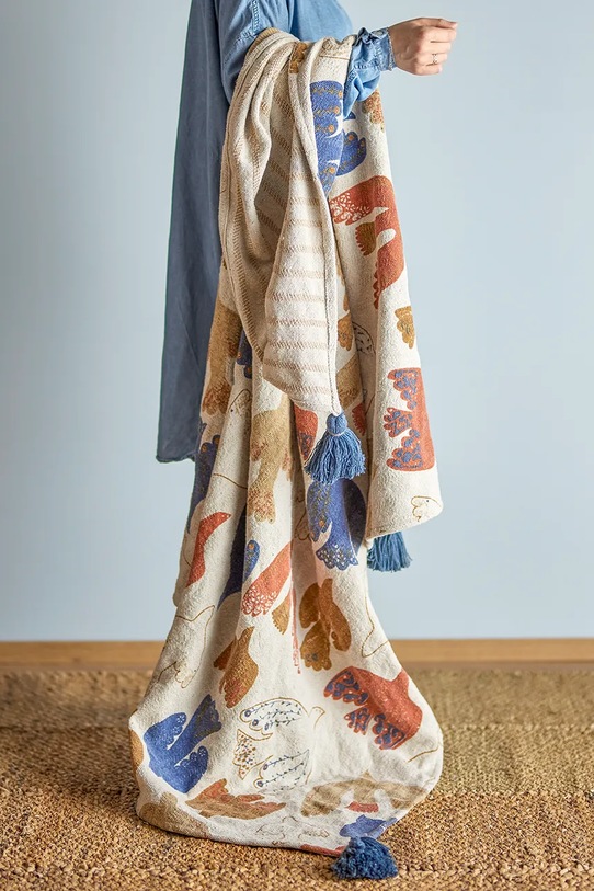 Bloomingville narzuta Anniversary 160 x 130 cm multicolor 82063100
