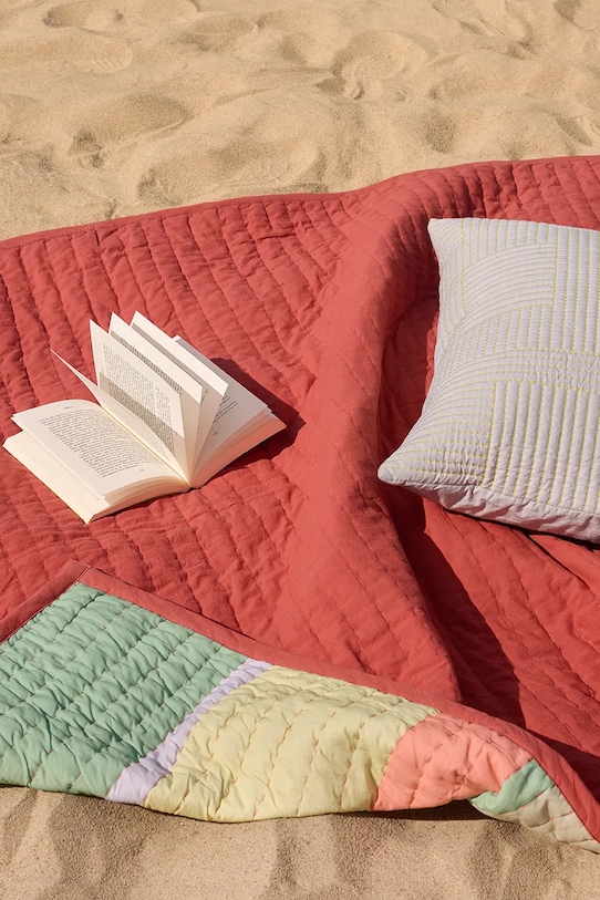 Hübsch koc bawełniany Pavilion 140 x 200 cm multicolor 702102