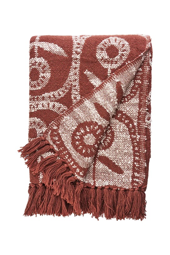 Madam Stoltz narzuta bawełniana 125 x 175 cm JOTH1345C czerwony AA00