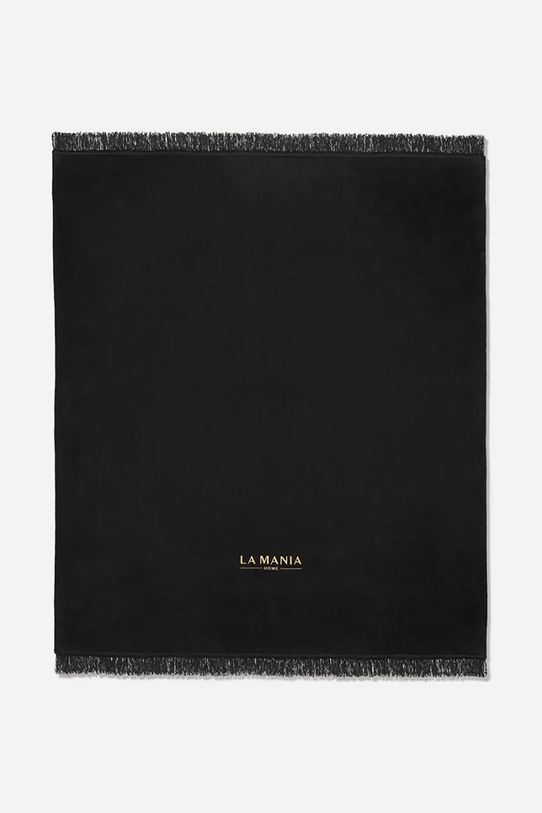 La Mania koc z bawełną Black & Gold 150 x 200 cm czarny 5905549400760