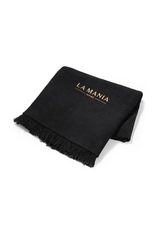 La Mania koc z bawełną Black & Gold 150 x 200 cm 5905549400760 czarny AA00