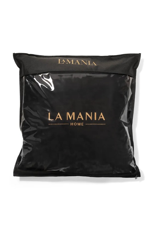 Salon i sypialnia La Mania koc z bawełną Black & Gold 150 x 200 cm 5905549400760 czarny