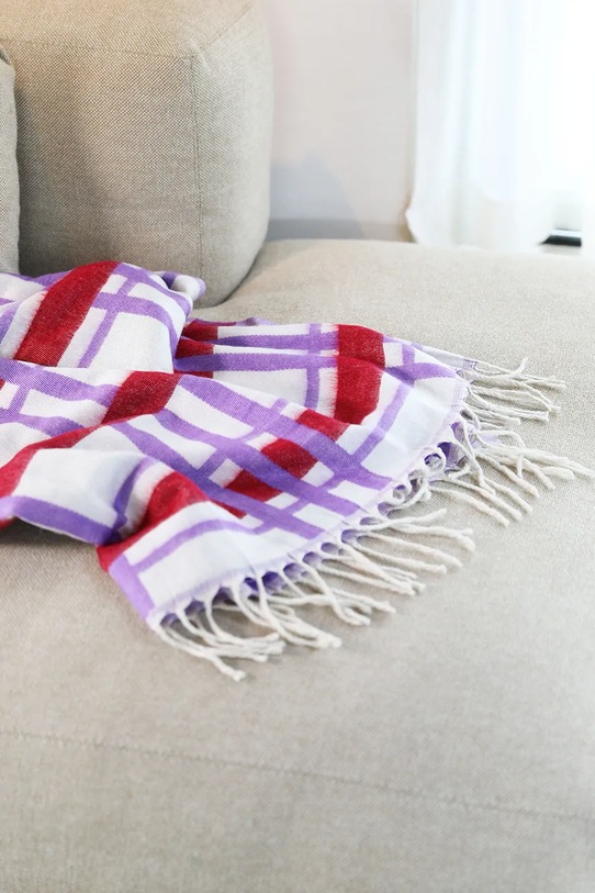 &k amsterdam narzuta plano red 130 x 200 cm 2538.04 multicolor