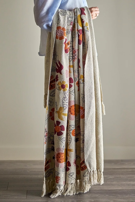 Bloomingville narzuta z materiału tekstylnego 160 x 130 cm multicolor 82063139