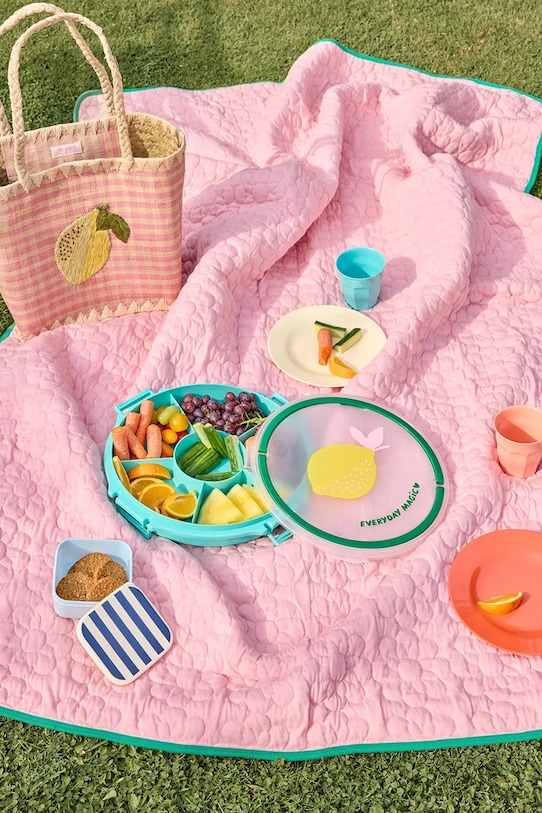 Rice koc bawełniany 2 x 130 x 180 cm BLCOT.FLOSI różowy AA00