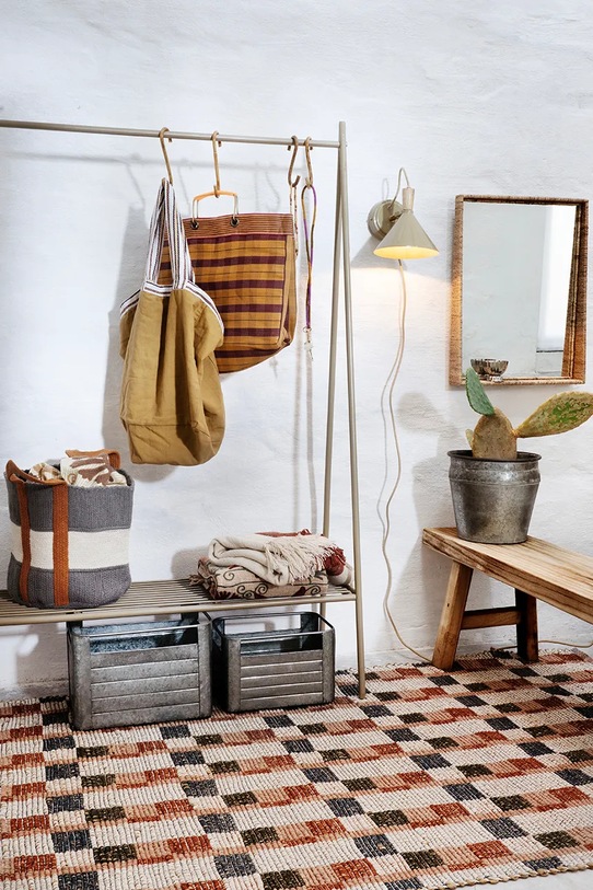 Salon i sypialnia Madam Stoltz narzuta bawełniana 130 x 180 cm 325.03 multicolor