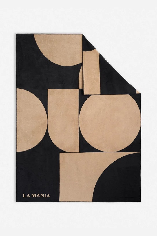 La Mania koc z bawełną 200 x 150 cm 5905549434994 czarny AA00