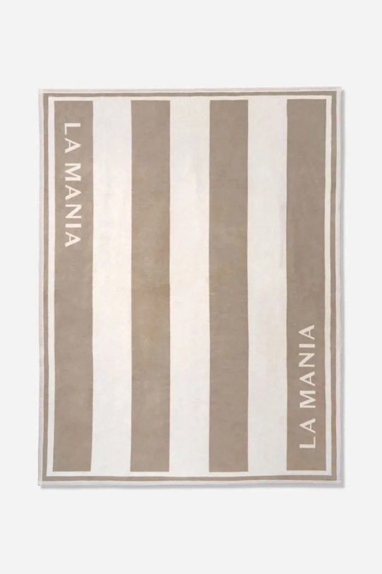 La Mania koc z bawełną 200 x 150 cm beżowy 5905549417331