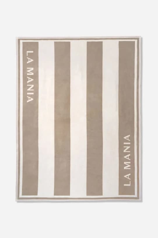 La Mania koc z bawełną 200 x 150 cm beżowy 5905549417331