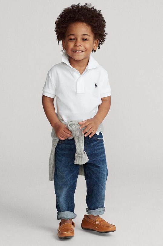 Polo Ralph Lauren - Детское поло 110-128 см. белый 322603252004