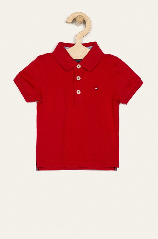 Tommy Hilfiger - Polo dziecięce 74-176 cm z elastanem czerwony KB0KB03975