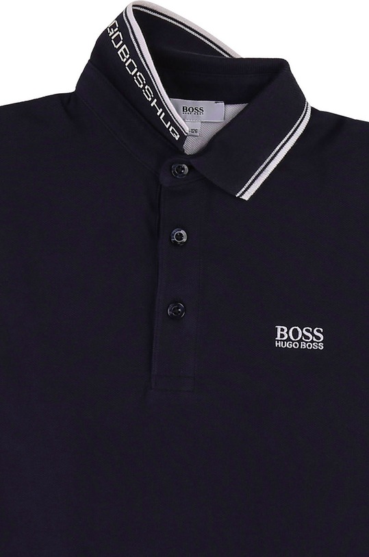 Chlapec Boss - Detské polo tričko 116-152 cm J25P17.116.152 tmavomodrá