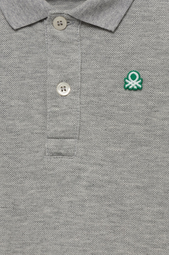 CHLAPEC Dětská bavlněná polokošile United Colors of Benetton 3089G3008.P.NOS šedá
