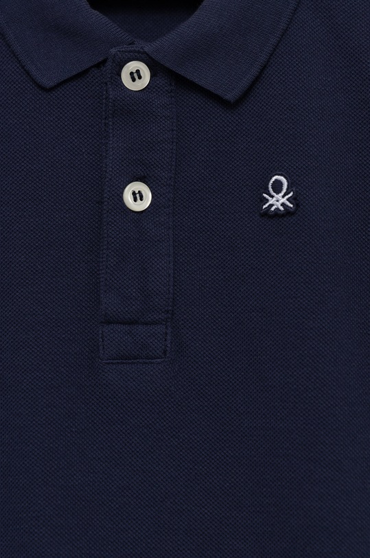 Chlapec Detská bavlenná polokošeľa United Colors of Benetton 3089G3008.P.NOS tmavomodrá