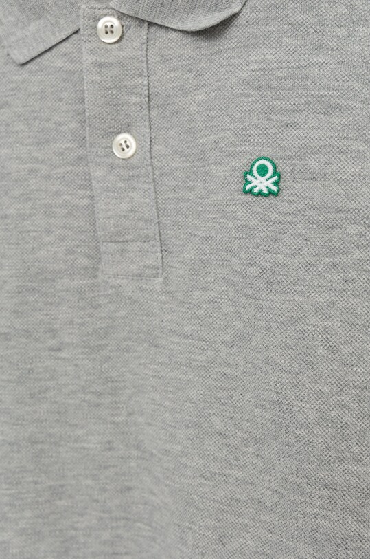 Băieți United Colors of Benetton longsleeve din bumbac pentru copii 3089C300K.G.NOS gri