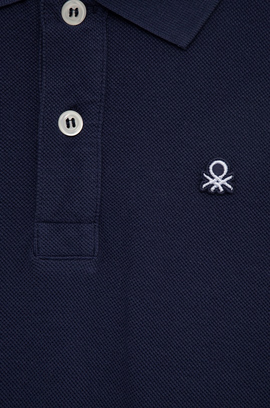 CHLAPEC Dětské bavlněné tričko s dlouhým rukávem United Colors of Benetton 3089C300K.G.NOS námořnická modř