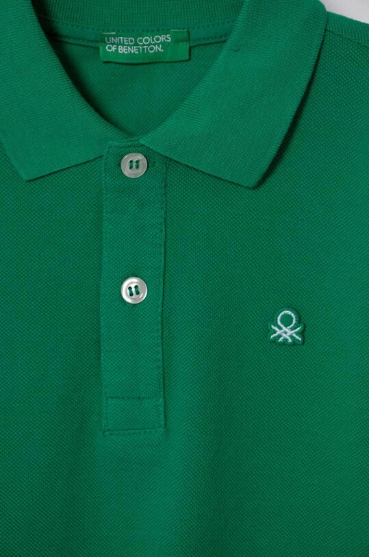 Băieți United Colors of Benetton longsleeve din bumbac pentru copii 3089G3009.P.NOS verde