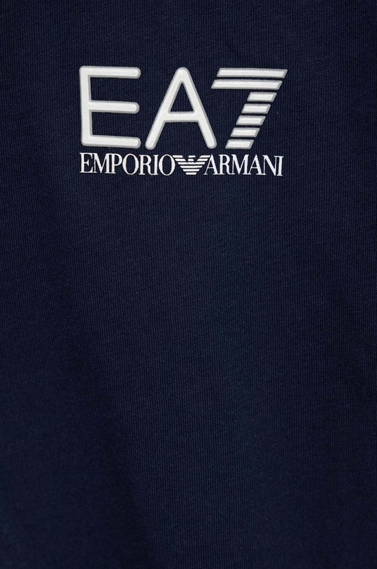 Chłopiec EA7 Emporio Armani polo bawełniane dziecięce 8NBF51.BJ02Z granatowy