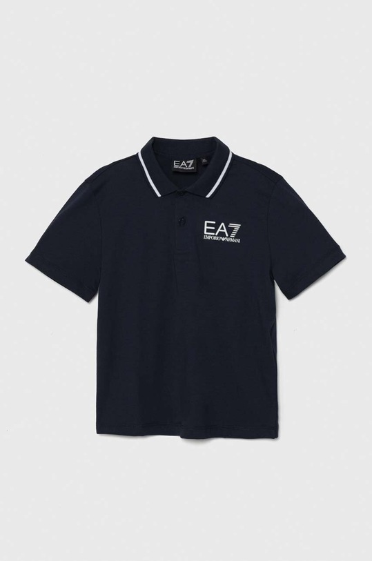 EA7 Emporio Armani tricouri polo din bumbac pentru copii albastru 8NBF51.BJ02Z