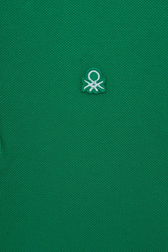 Băieți United Colors of Benetton tricouri polo din bumbac pentru copii 3089C300Q.G.NOS verde