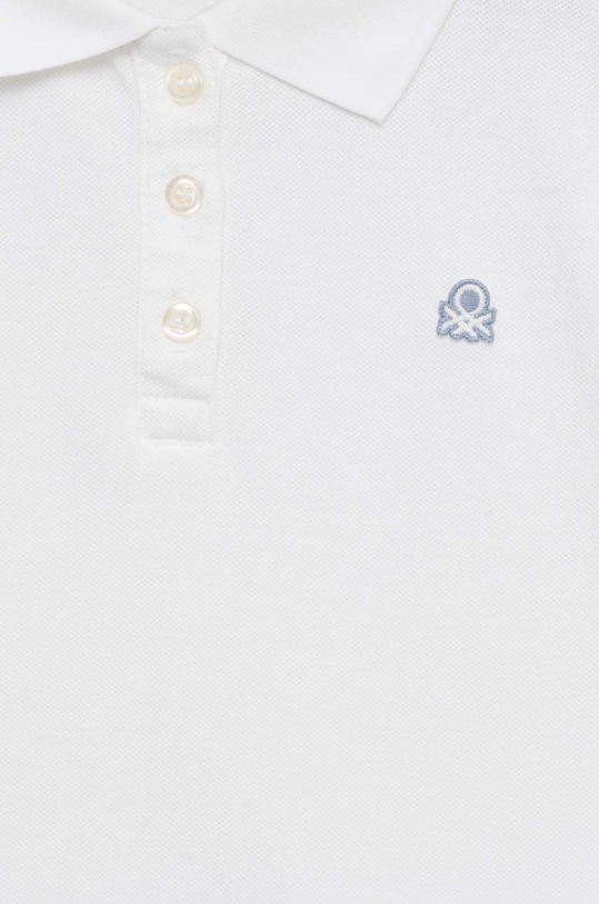 CHLAPEC Dětské polo tričko United Colors of Benetton 3WG9C300O.G.NOS bílá