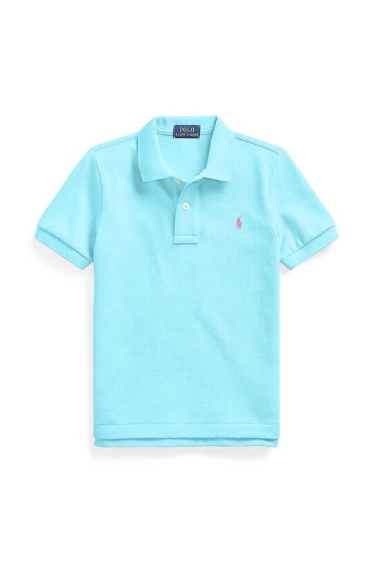 Παιδικό πουκάμισο πόλο Polo Ralph Lauren βαμβάκι τιρκουάζ 322603252023