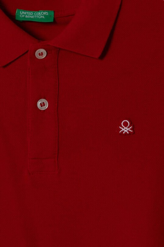 Chłopiec United Colors of Benetton polo bawełniane dziecięce 3089C300Q.G.NOS.9BYX czerwony