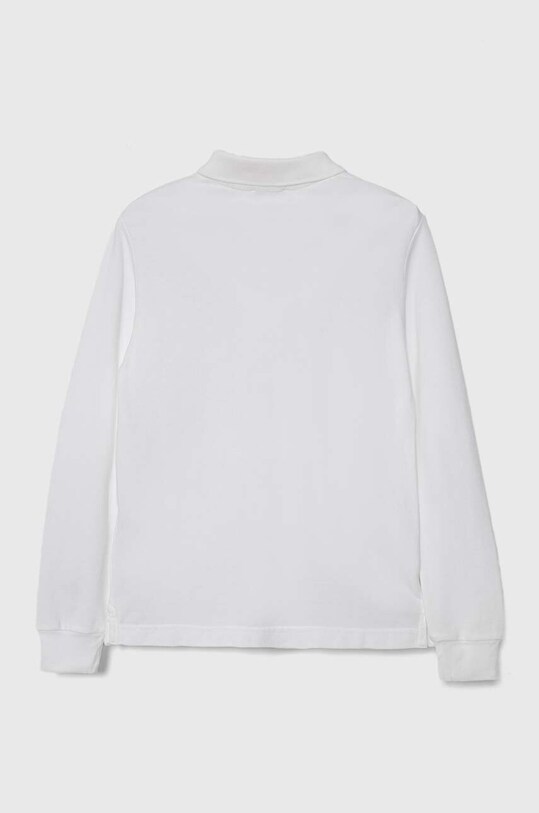 United Colors of Benetton longsleeve din bumbac pentru copii 3089C300Z.G.NOS alb AA00