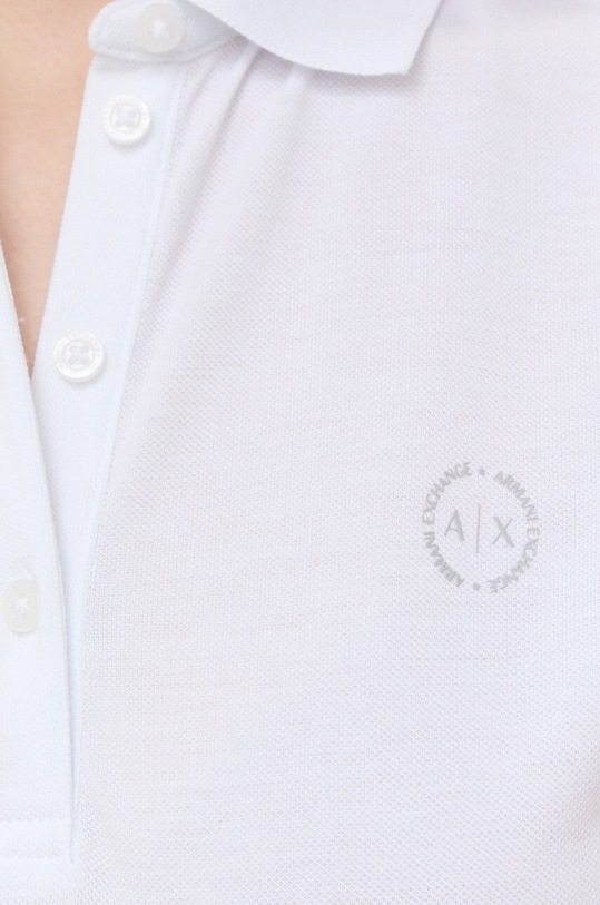 Armani Exchange polo bawełniane 8NYF73.YJ17Z.NOS biały