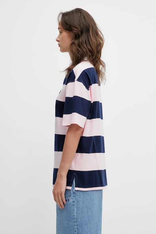 Coperni polo bawełniane Striped Polo COPJS117F5026 różowy AA00