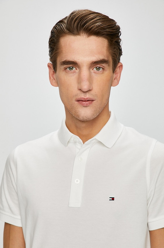 Tommy Hilfiger - Polo tričko MW0MW04975 bílá