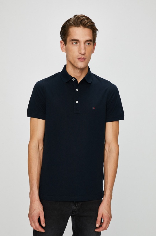 Tommy Hilfiger - Pánske polo tričko bavlna tmavomodrá MW0MW04975
