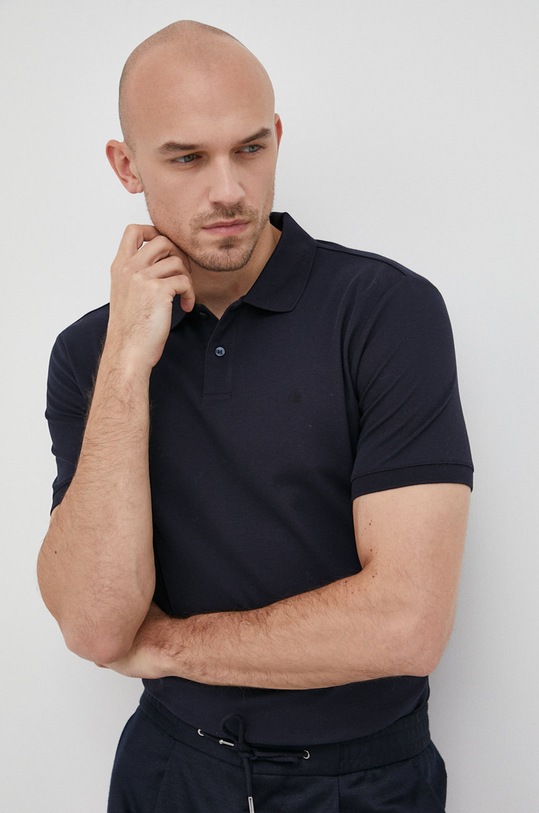 Calvin Klein - Polo K10K102964 bawełna granatowy K10K102964