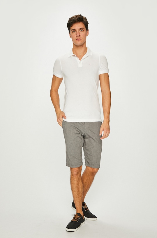 Tommy Jeans - Pánske polo tričko DM0DM04266 biela AA00