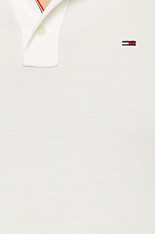 Tommy Jeans - Pánske polo tričko DM0DM04266 biela