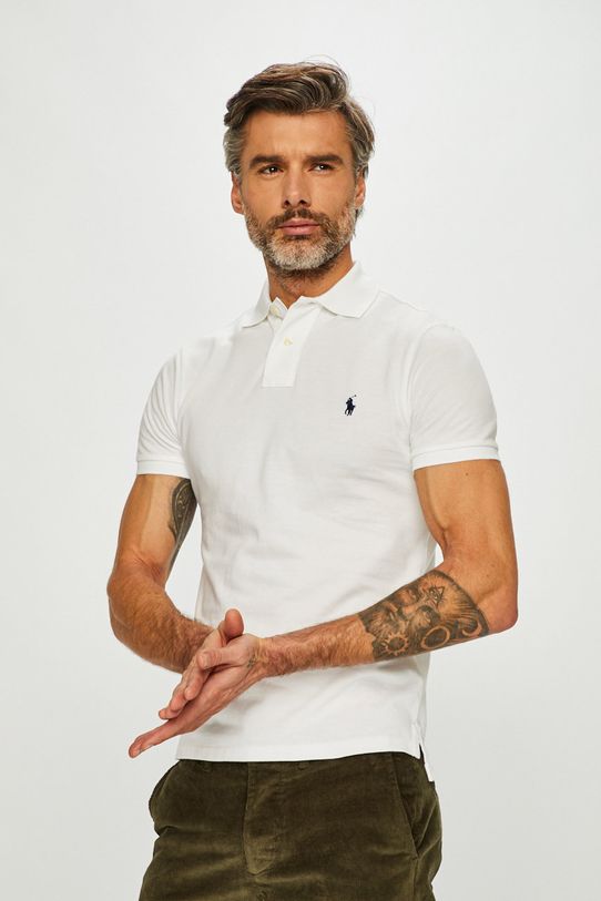 Polo Ralph Lauren - Πόλο βαμβάκι λευκό 710548797001