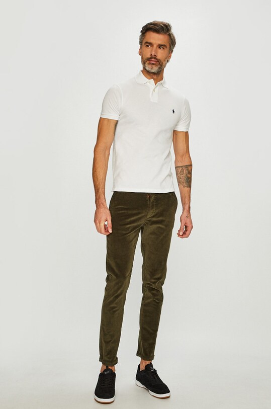 Oblečenie Polo Ralph Lauren - Pánske polo tričko 710548797001 biela