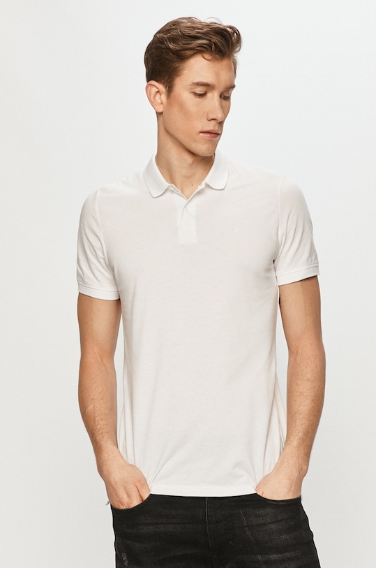 Jack & Jones - Polo bawełna biały 12136516