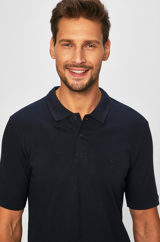 Jack & Jones - Pánske polo tričko tmavomodrá 12136516