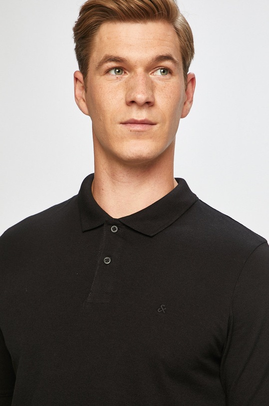 Jack & Jones - Pánske polo tričko čierna 12136516