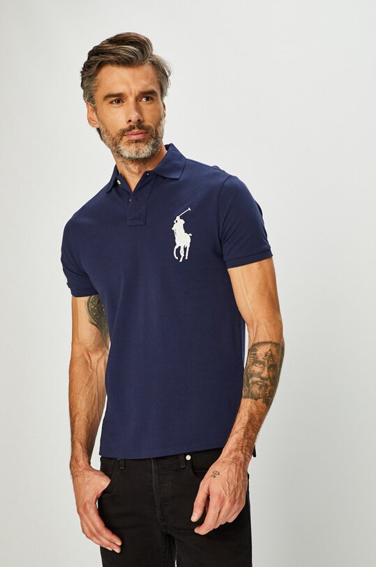 Polo tričko Polo Ralph Lauren hladký námořnická modř 710688969004