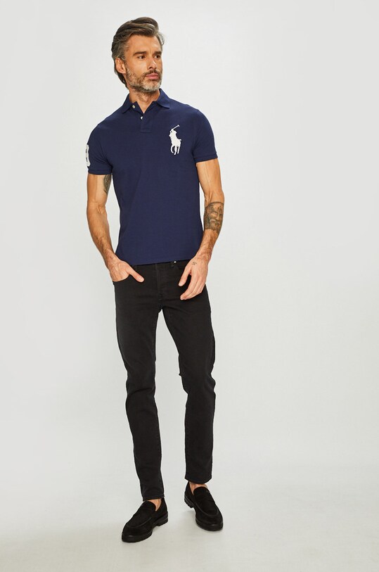 Polo tričko Polo Ralph Lauren 710688969004 námořnická modř AA00