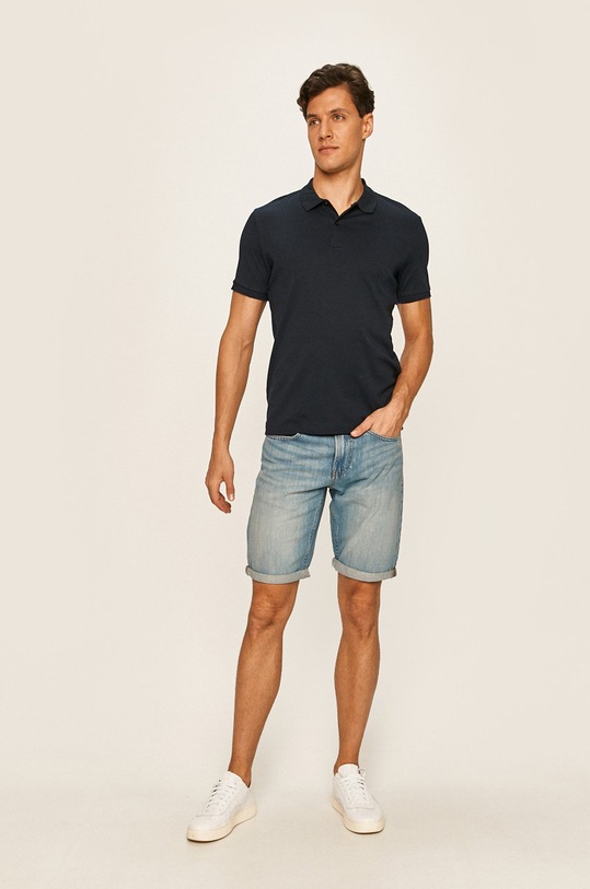 Selected Homme - Pánske polo tričko 16072841 tmavomodrá AA00