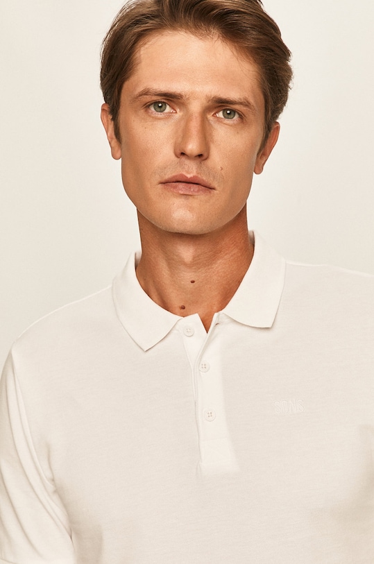 Only & Sons - Polo bawełna biały 22013117