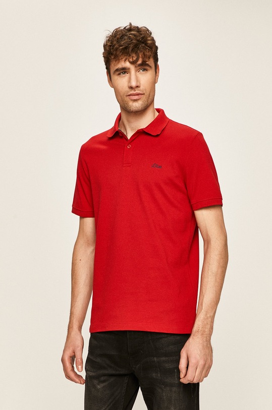 s. Oliver - Polo tričko hladký červená 03.899.35.5268