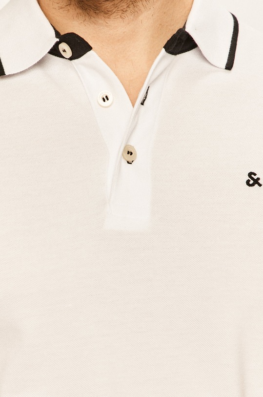 Polo tričko Jack & Jones 12136668 biela